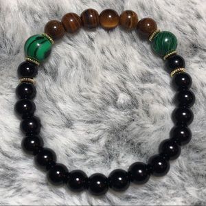 handmade healing stone bracelet.
